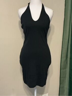wild fable Black Halter Mini Dress